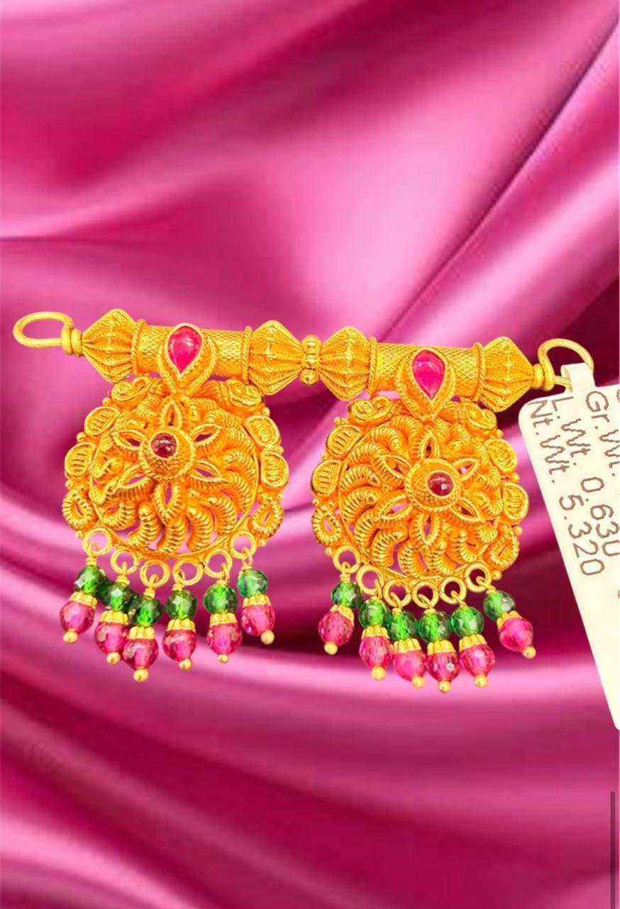 Meenakari Bead Drop Pendant II