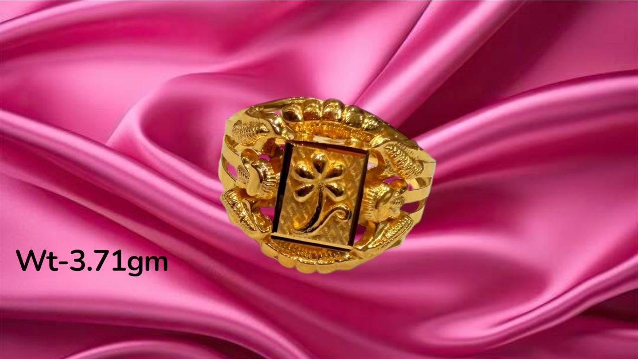 Gold Ring (Floral Emblem)